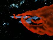 Cosmic cloud engulfs the Enterprise