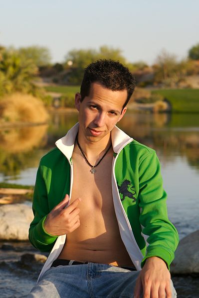 Ricky Dominguez plays a patron ...
