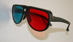 Plastic 3d glasses