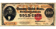 Gold Dollar Bill
