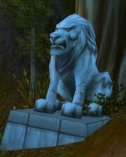 Old Lion Statue