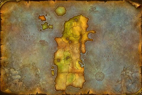 Mapa Kalimdoru