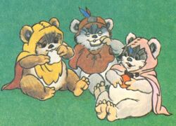 Ewoks eating