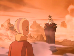 Aang meets Roku