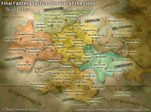 Fftwotl world map labelled