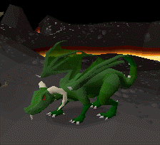 best place to hunt green dragons old school runescape
