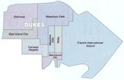 Dukes podział na dzielnice (mapa)