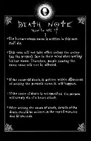 Deathnote-rules