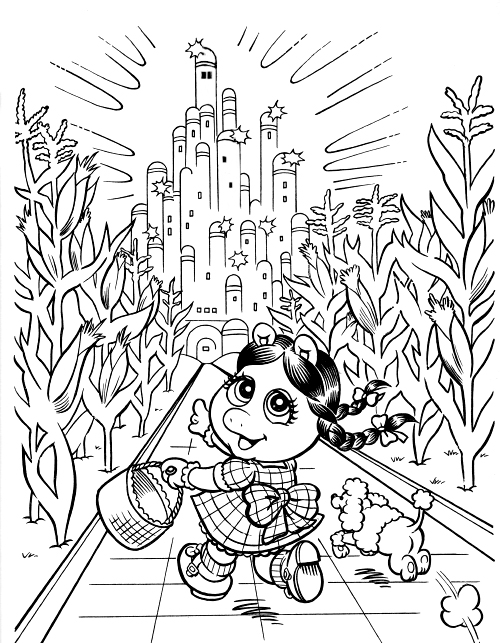 yellow brick road coloring pages - photo #8