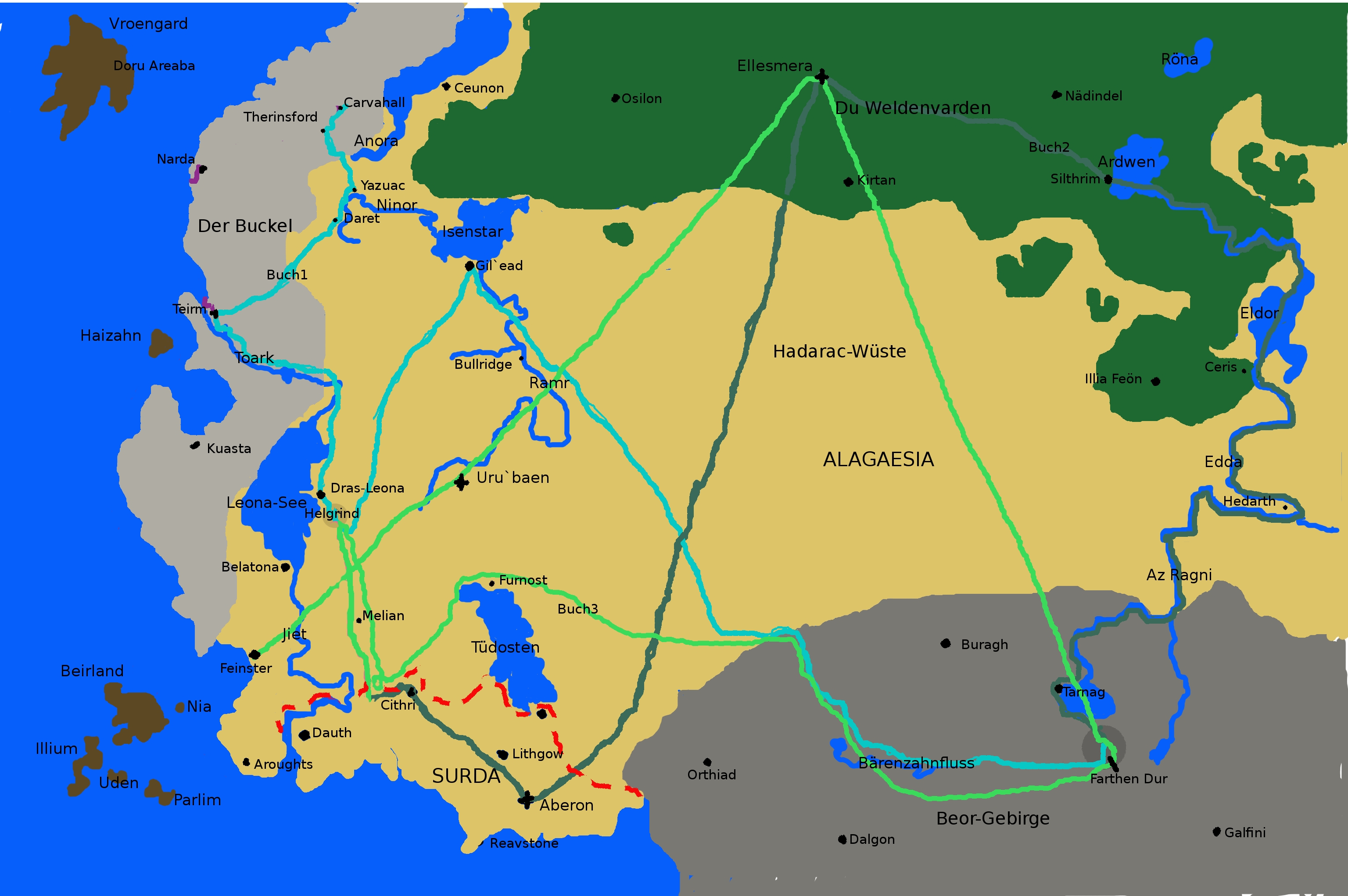Eragons Reisen – Eragon Wiki - Das Wiki zu Eragon und den Büchern "Das