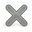 Icon gray x