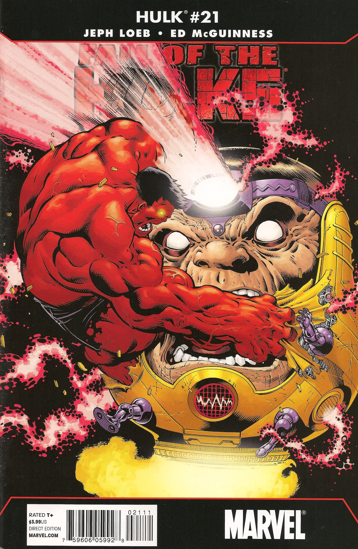 Now allied with Banner and Skaar, the Red Hulk takes the battle back to the Intelligencia homebase…the last place anyone expected.