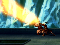 Iroh en Zuko's gecombineerde aanval