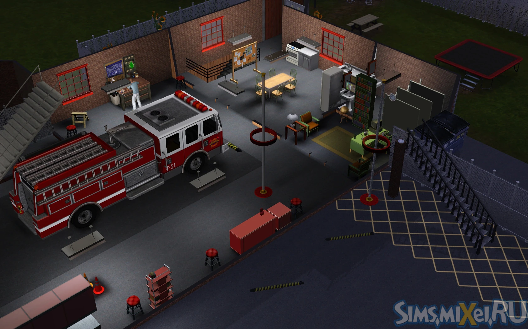 Fire station The Sims Wiki