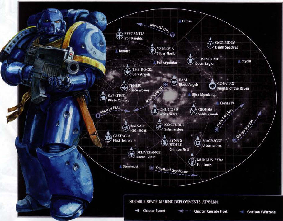 All the major Space Marine operations in the 41st Millennium. 
