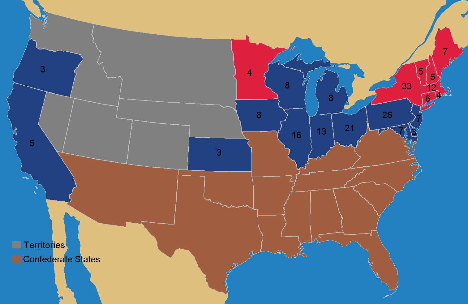 United States Election Of 1864 (A Southron World) - Alternative History