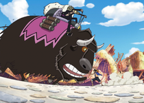 Duval and Motobaro vs Luffy