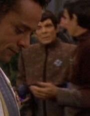 Romulan committee member at banquet