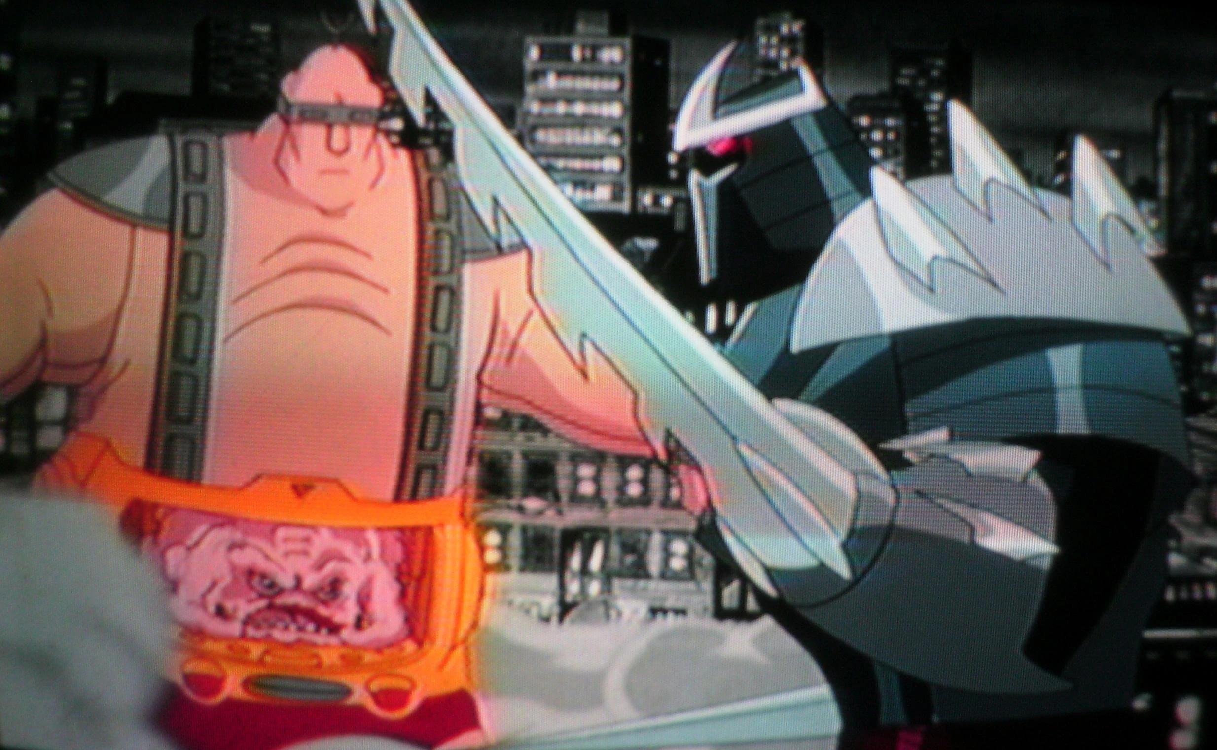 Image Krang and Ch'rel Shredder fight.JPG TMNTPedia