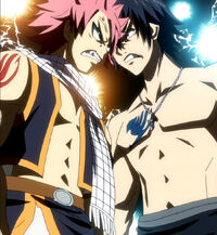 Natsu vs Gray