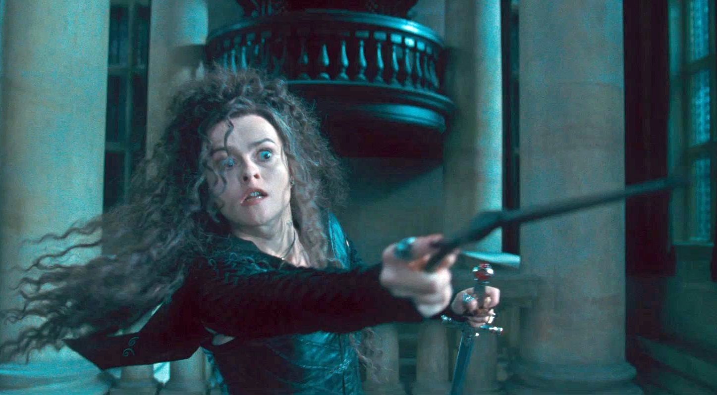 Image - Bellatrix Lestrange holding the Godric Gryffindor ...