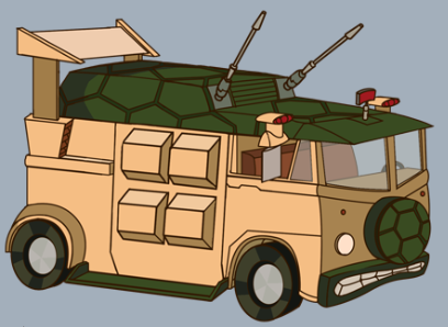 heroclix turtle van