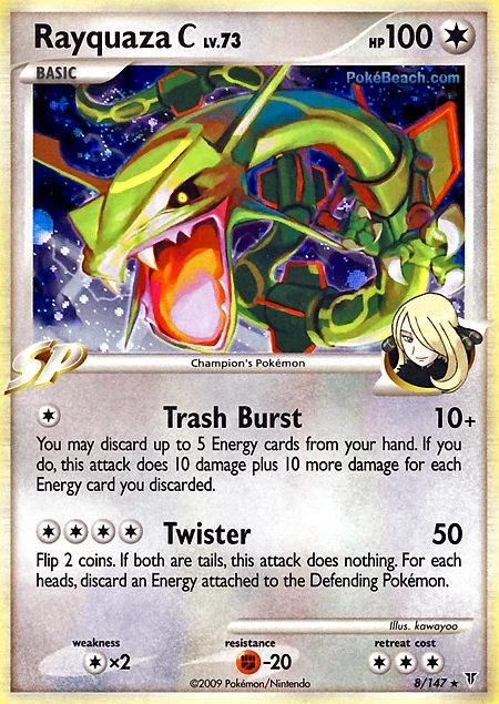 Carta pokemon rayquaza