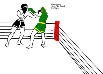 Malcolm and Greg have The Eye of the Tiger