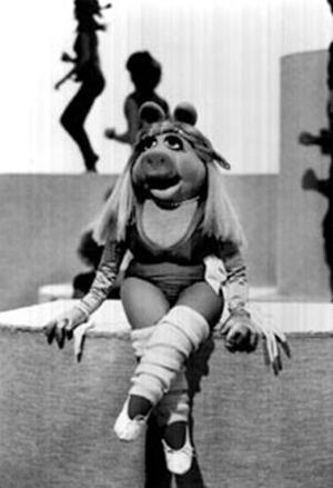 Miss piggy work out