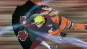 Naruto pokonujący Tendo