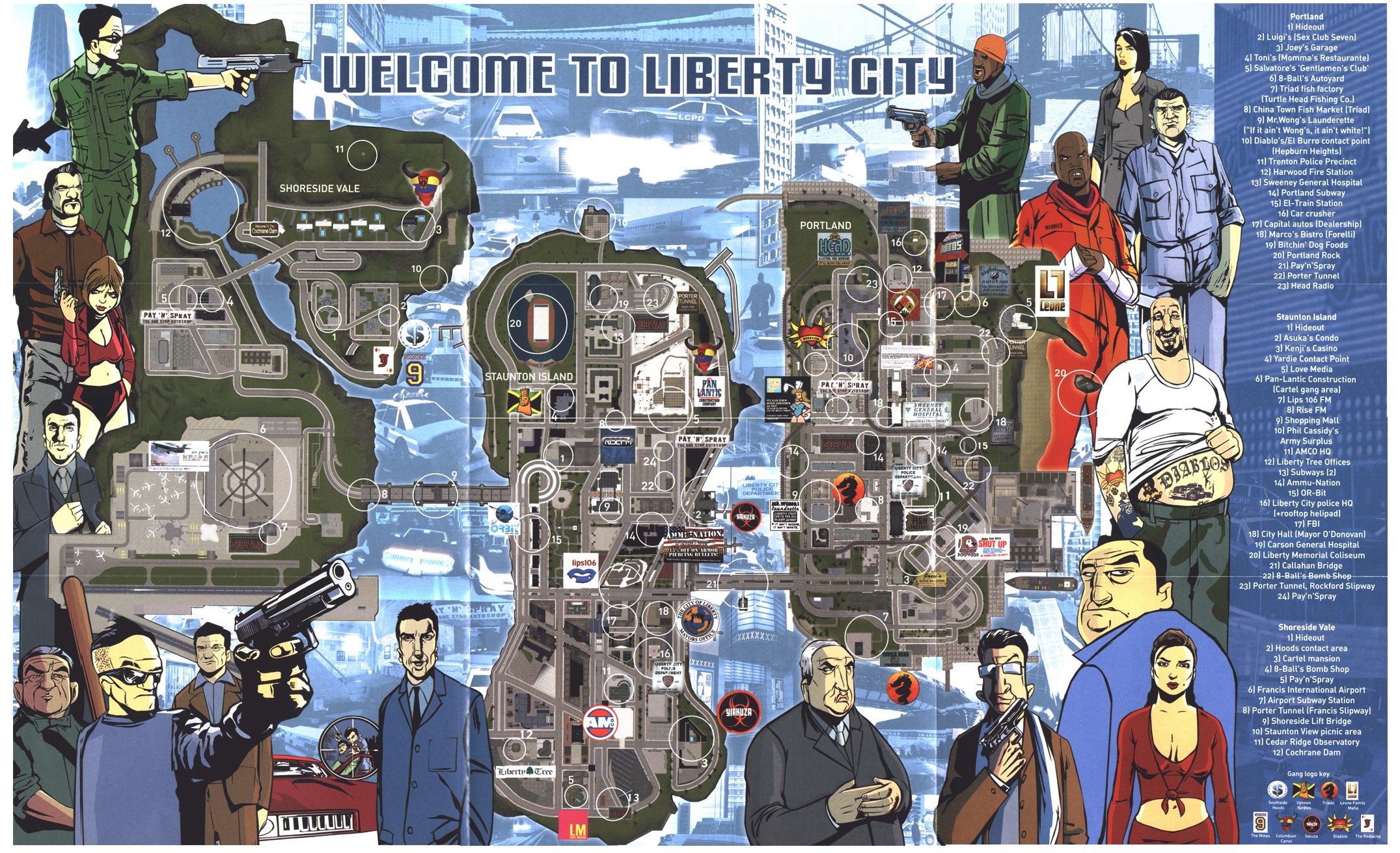 Locations in GTA III, GTA Liberty Wiki