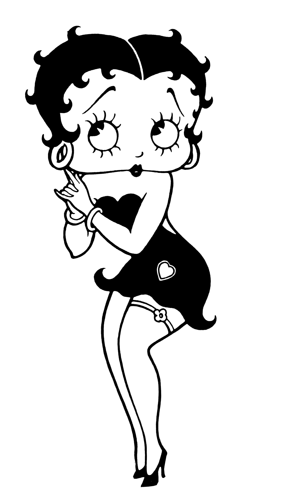 betty boop black and white original