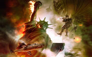 World-In-Conflict-Parachuting-Into-New-York-Next-To-The-Statue-Of-Liberty