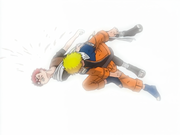 Naruto pokonuje Gaarę