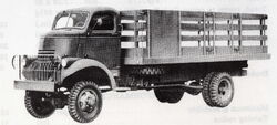 K-33 flatbed truck