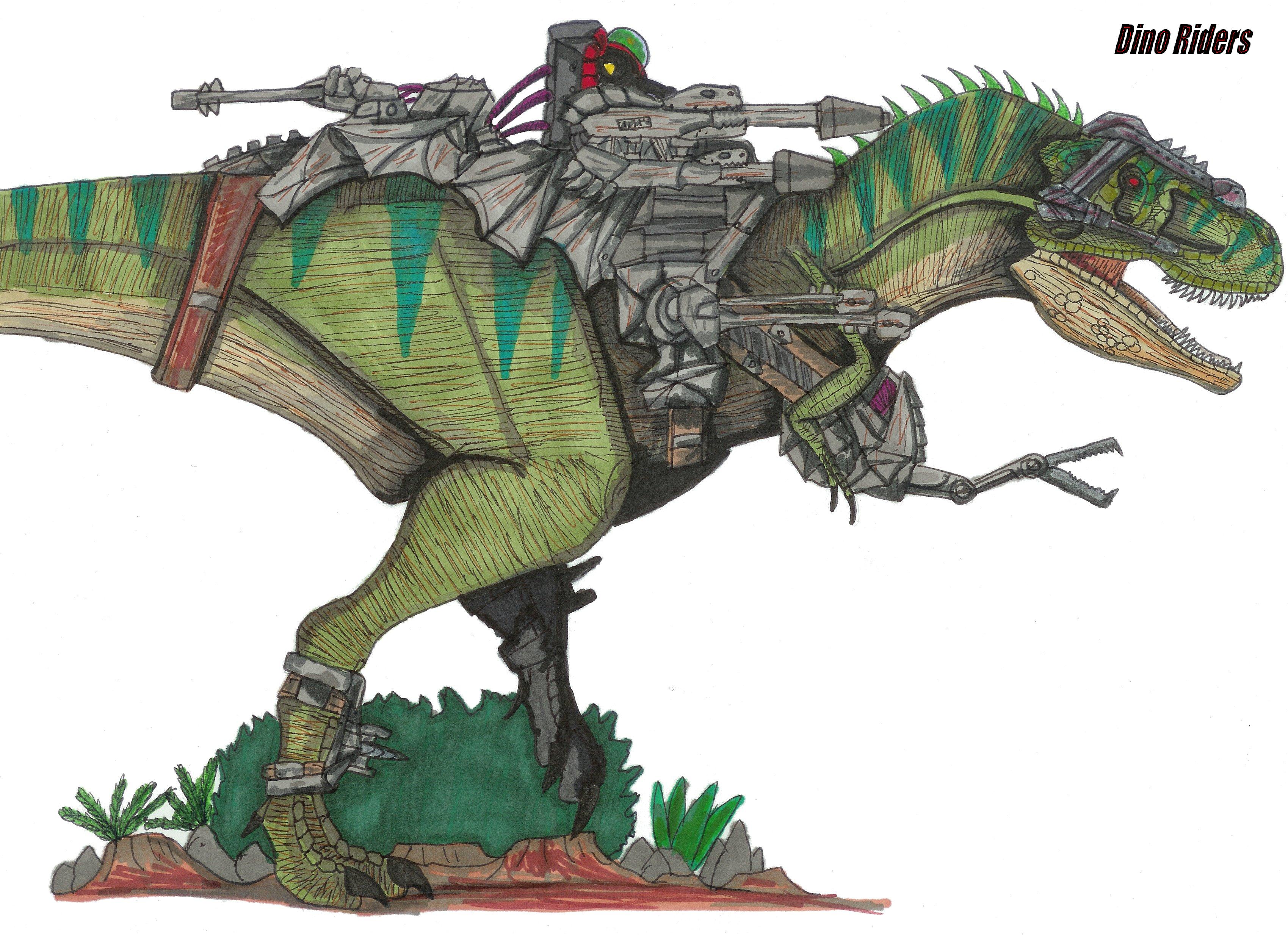 Динозавр с пушкой
