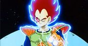 Vegeta Blasting Planet