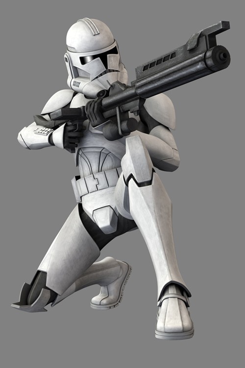clone trooper phase 2 pepakura files