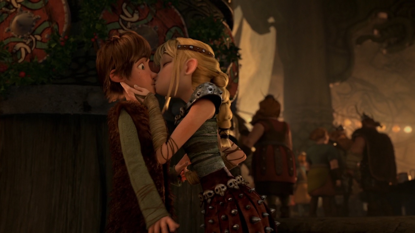 Image Astrid And Hiccup S Second Kiss How To Train Your Dragon Wiki