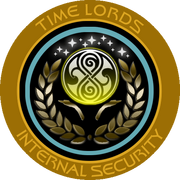 Timelords Security with Gallifreyan symbol
