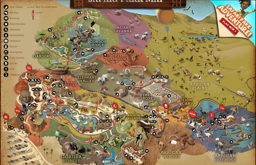 San Diego Zoo Safari Park List of Major Zoos in the U.S. Wiki