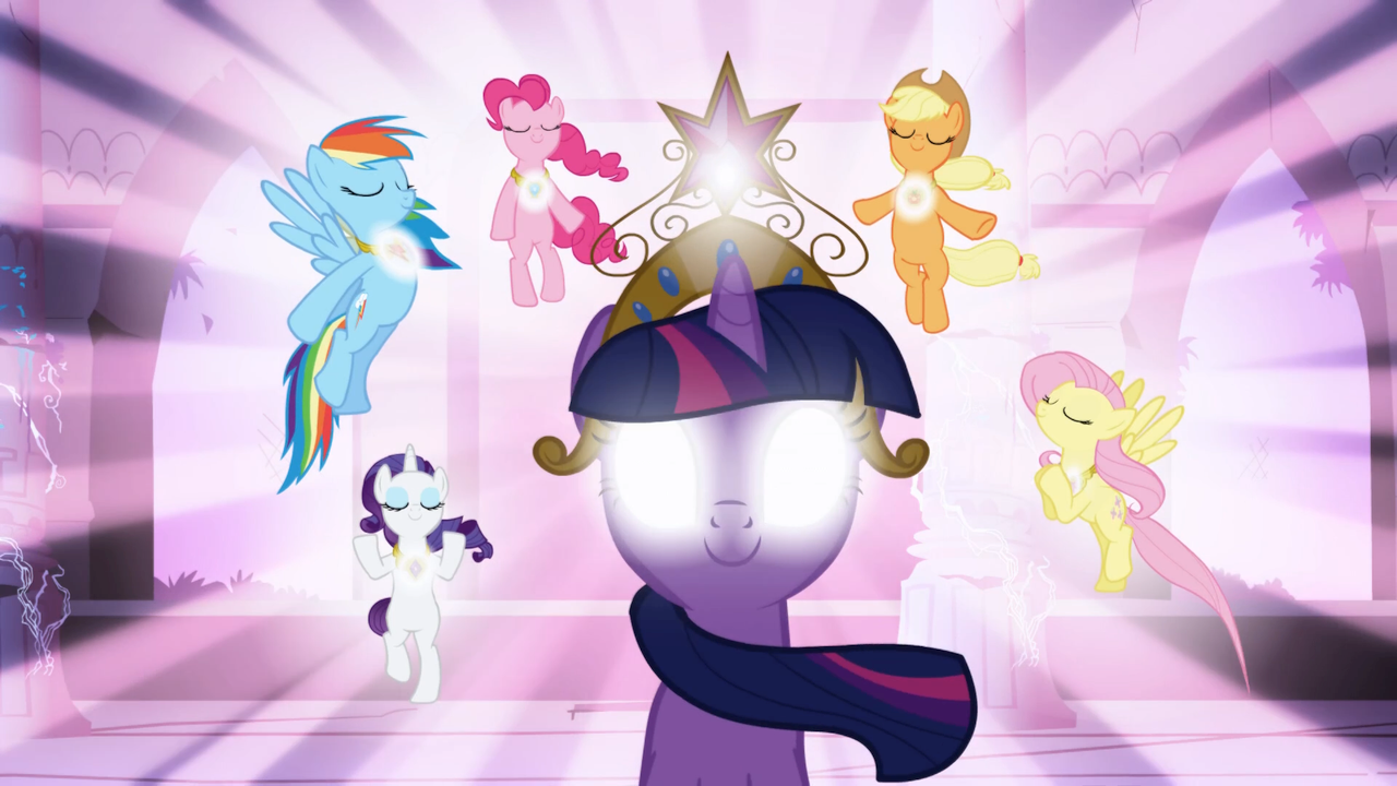 Main_ponies_activated_the_Elements_of_Ha