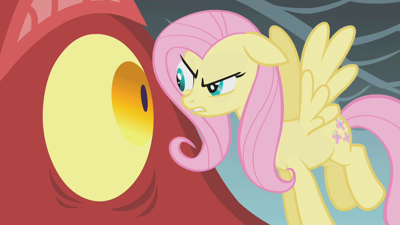 Fluttershy_looks_at_the_dragon_in_the_ey