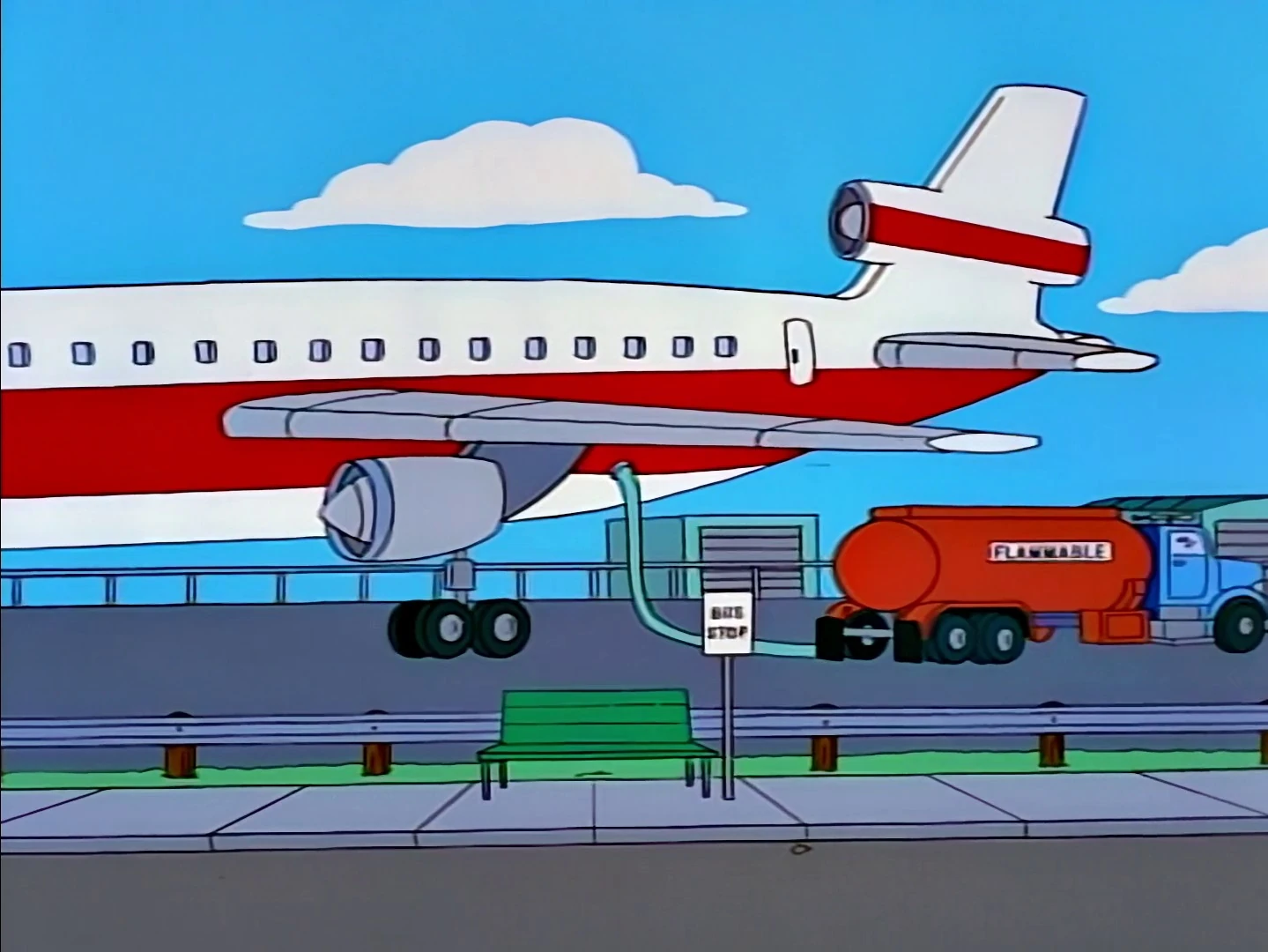 Airport Refueling Way (bus stop) Simpsons Wiki