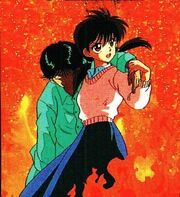 Keiko saving Yusuke