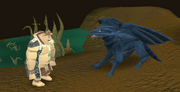 Ogre Shaman kills blue dragon