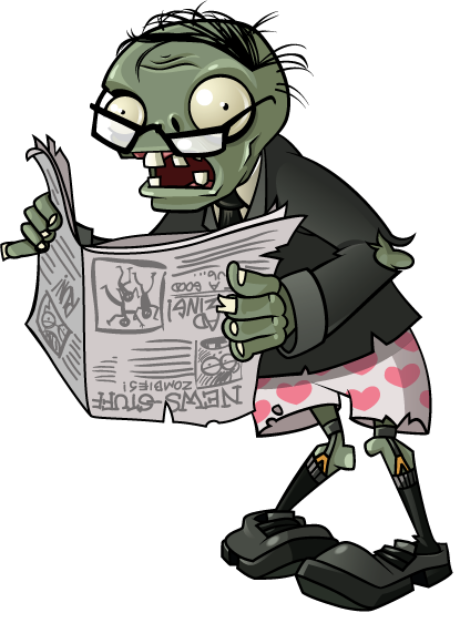 Image Newspaper Zombie Png Plants Vs Zombies Wiki