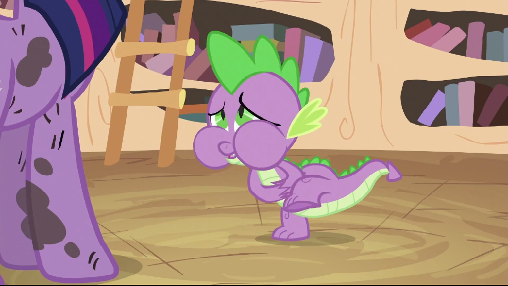 Image - Spike before burping letter S2E20.png - My Little ...