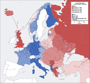 CV second world war europe 1939-1942 map