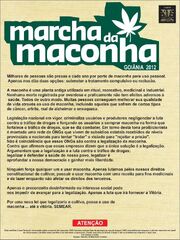 Goiania Brazil. Marcha da Maconha
